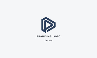 Brand Identity Corporate Initial alphabet DP Logo
