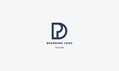 Brand Identity Corporate Initial alphabet DP Logo