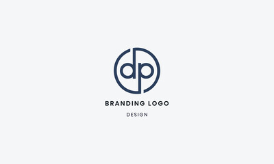 Brand Identity Corporate Initial alphabet DP Logo