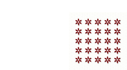 Fototapeta premium Seamless Red Floral Pattern – Vector Design Background