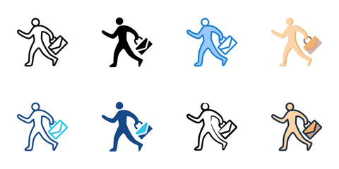 Job opening icon set multiple style collection