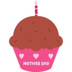 Cupcake Mother's Day Illustration