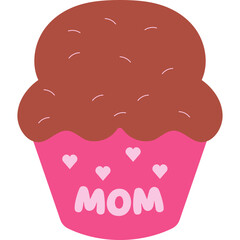 Cupcake Mother's Day Illustration