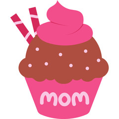 Cupcake Mother's Day Illustration