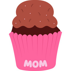 Cupcake Mother's Day Illustration