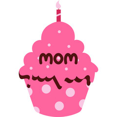Cupcake Mother's Day Illustration