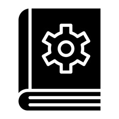 Manual Book Glyph Icon