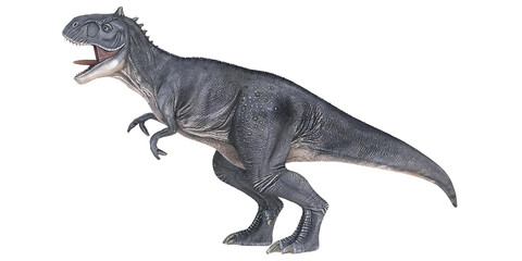 Realistic illustration of a carnivorous dinosaur.