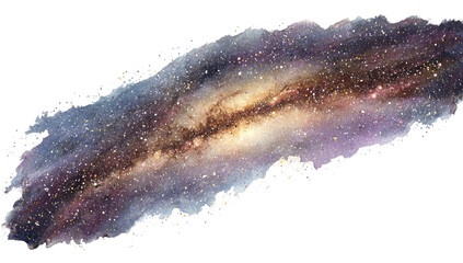 Swirling stardust, cosmic nebula in dark space