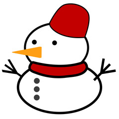 snowman with hat