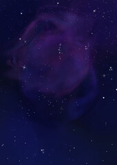 不思議な宇宙の背景イラスト素材