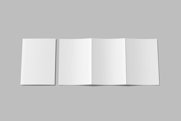 Trifold Brochure Blank Mockup Design