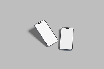 Smartphone Screen Blank Mockup Design