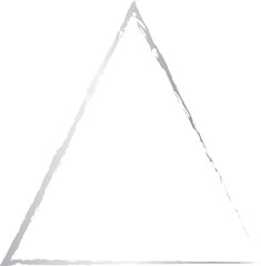 triangle silver frame metallic