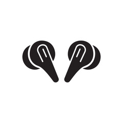 earbuds shilhuette icon