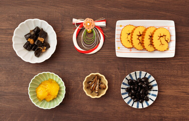 Osechi, Japanese New Year cuisine.  おせち料理。日本のお正月料理。