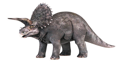 Realistic Triceratops dinosaur depiction