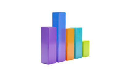 Colorful bar graph showing statistics
