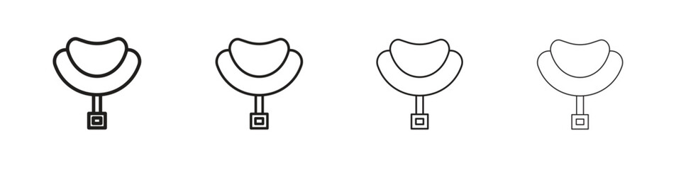 Fototapeta premium Horse saddle icon. Simple graphic element set