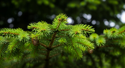 close up of pine needles