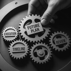 Strategic Roadmap Gears Vision Alignment Execution Cycle and Assessment