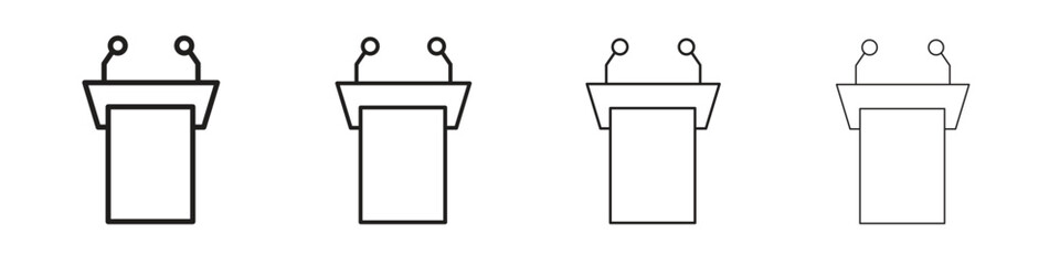 Lectern icon. Simple graphic element set