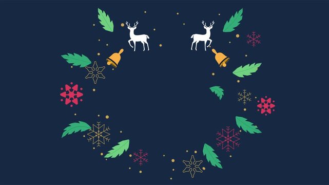 merry chritsmas animation video