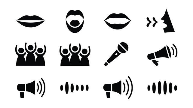 Empower your message with these vibrant communication icons, perfect for social media, marketing, and impactful presentations that resonate with your audience