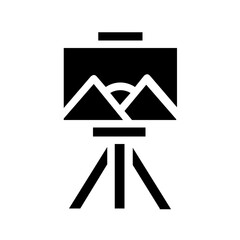 art painting glyph icon vector