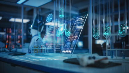 Laboratory Interior with interface graph