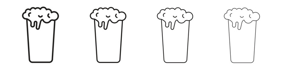 Pint of beer icon. Simple graphic element set