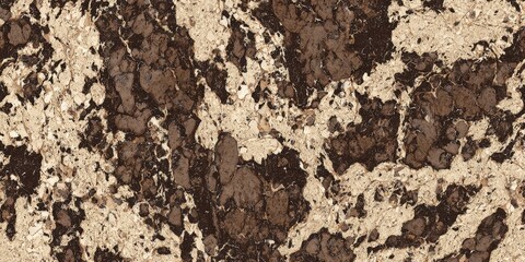 Abstract textured background of swirling dark brown and beige natural stone formations