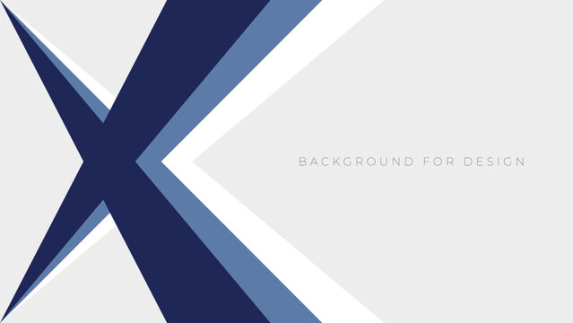 Modern abstract background featuring blue geometric arrow shapes creating a dynamic sense of forward motion for a corporate presentation