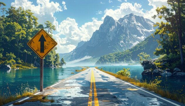 Road to the Mountains - A Journey Through Natures Beauty.