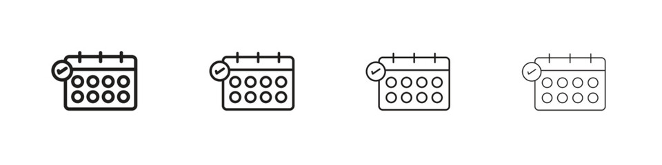 Reservation icon. Simple graphic element set
