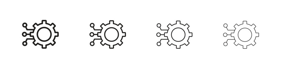 Technology icon. Simple graphic element set