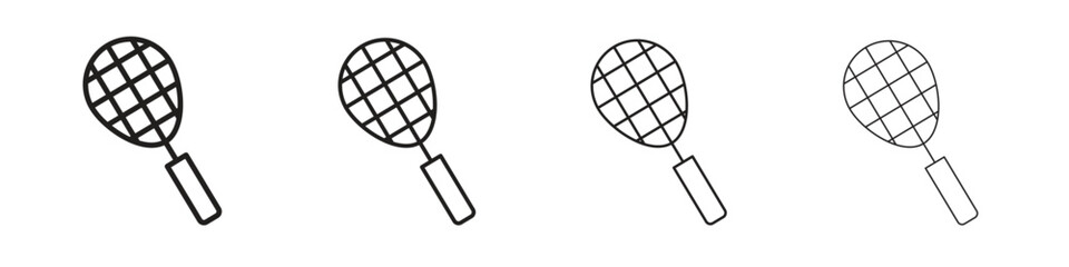 Tennis racket icon. Simple graphic element set