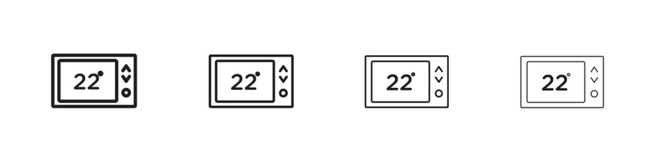 Thermostat icon. Simple graphic element set