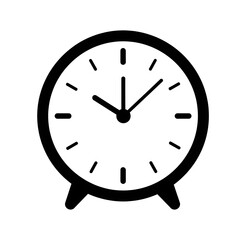 Alarm clock face isolated on white background