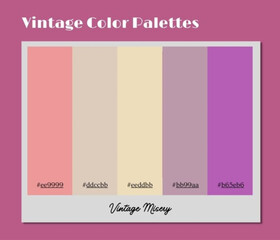 This concentrated vintage color palette introduces historic mood ideal for brand identity creation.