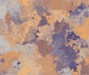 Abstract watercolor texture with orange, purple, and gray mottled pattern.