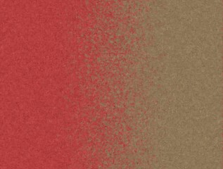Speckled gradient background transitioning from red to neutral brown.