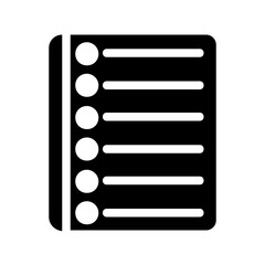 tax document letter glyph icon illustration vector