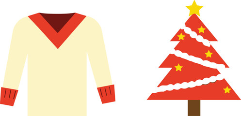 vector illustration of a christmas tree