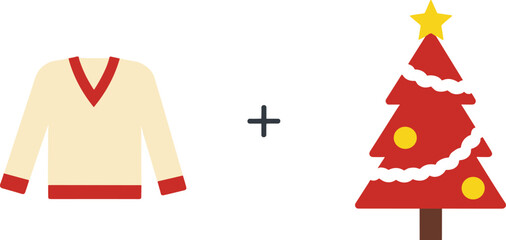 vector illustration of a christmas tree