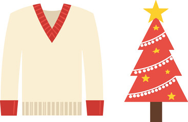 vector illustration of a christmas tree