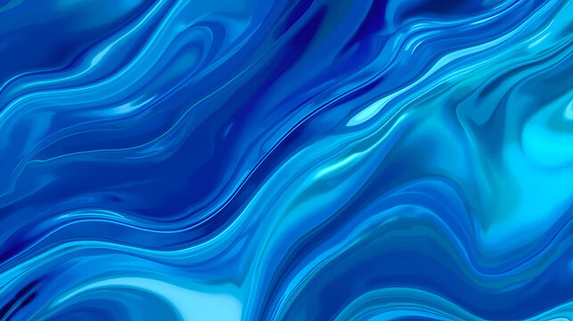 Swirling Abstract Shapes with Gradient Tones of Blue and Teal – Modern Fluid Motion Design
