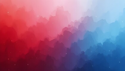 Red, White, and Blue Ombre Background with Smooth Gradient Blending Effect