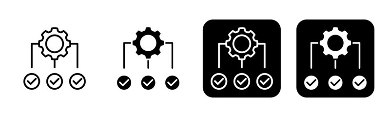 Conditioning Icon Line and Black Fill Style Collection