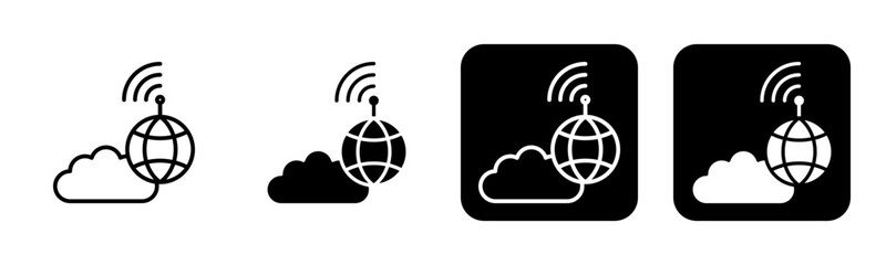 Isp Icon Line and Black Fill Style Collection